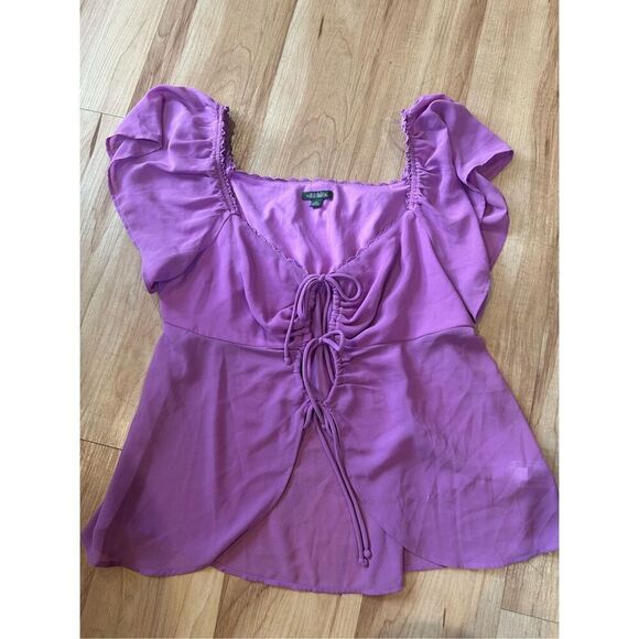 Wild Fable Blouse/Top Vibrant Purple - Picture 1 of 6